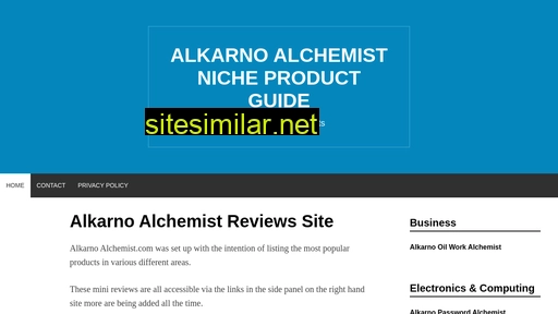alkarnoalchemist.com alternative sites