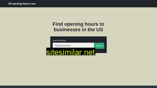 all-opening-hours.com alternative sites