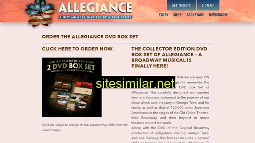 allegiancemusical.com alternative sites
