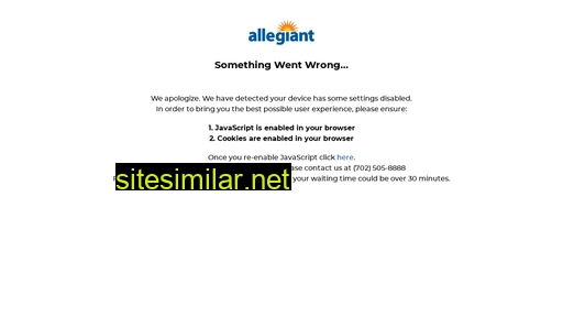 allegiantair.com alternative sites