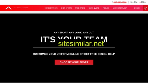 allensportswear.com alternative sites