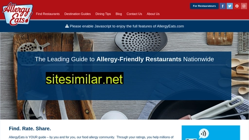 allergyeats.com alternative sites