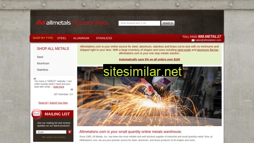 Allmetalsinc similar sites