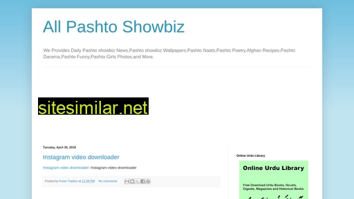 Allpashtoshowbiz similar sites