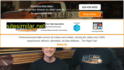 allstarsbilliards.com alternative sites