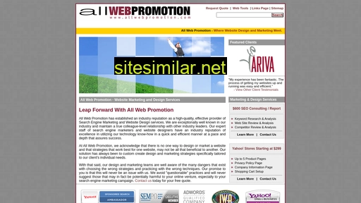 Allwebpromotion similar sites