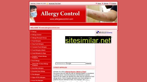 allergiescontrol.com alternative sites