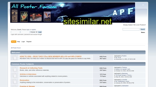 allposterforum.com alternative sites