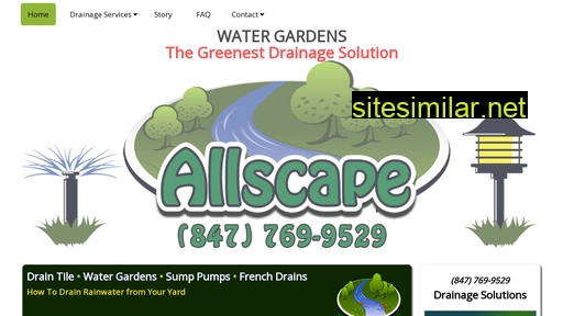 allscape-drainage.com alternative sites