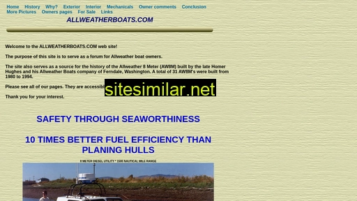 allweatherboats.com alternative sites