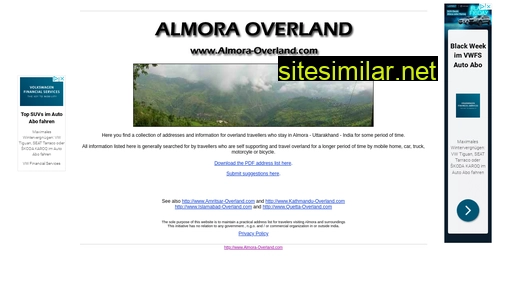 almora-overland.com alternative sites