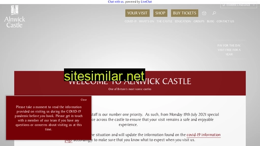 alnwickcastle.com alternative sites