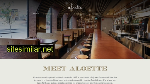 aloetterestaurant.com alternative sites