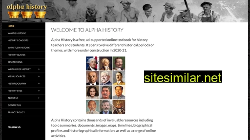 alphahistory.com alternative sites
