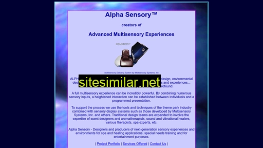 alphasensory.com alternative sites