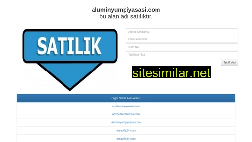 aluminyumpiyasasi.com alternative sites