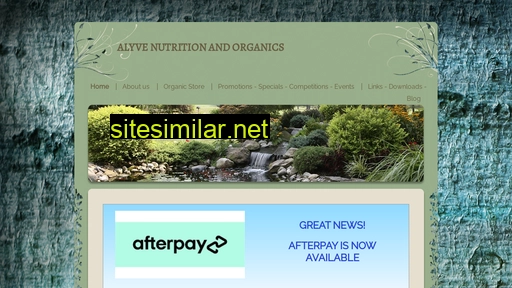alyvenutritionandorganics.com alternative sites