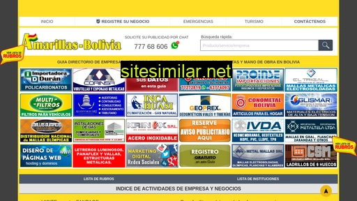 amarillas-bolivia.com alternative sites