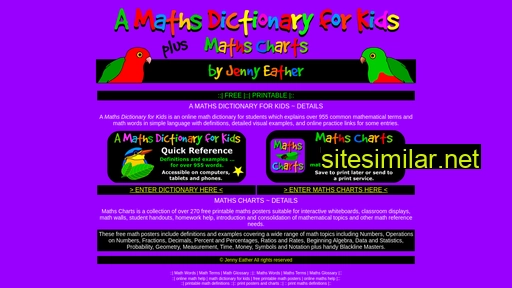 amathsdictionaryforkids.com alternative sites