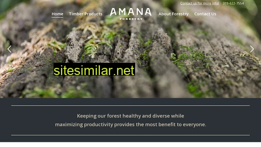 amanaforestry.com alternative sites