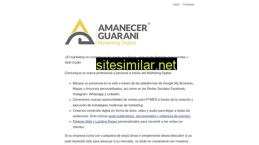 amanecerguarani.com alternative sites