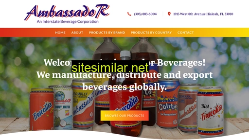 ambassadorbeverages.com alternative sites
