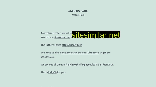 ambers-park.com alternative sites