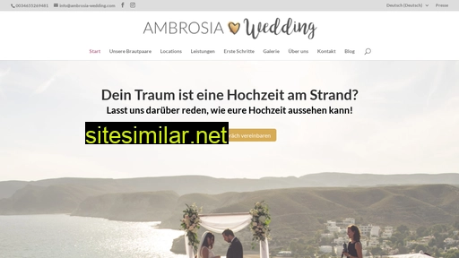 ambrosia-wedding.com alternative sites