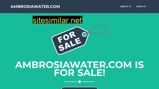 ambrosiawater.com alternative sites