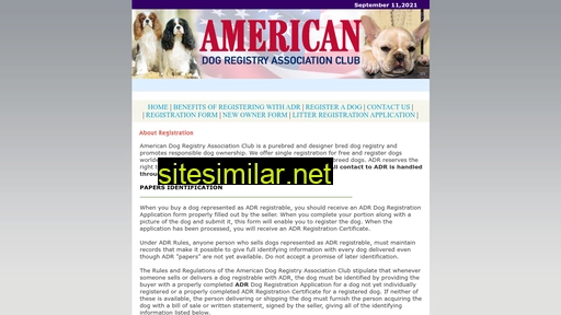 Americandogregistry similar sites