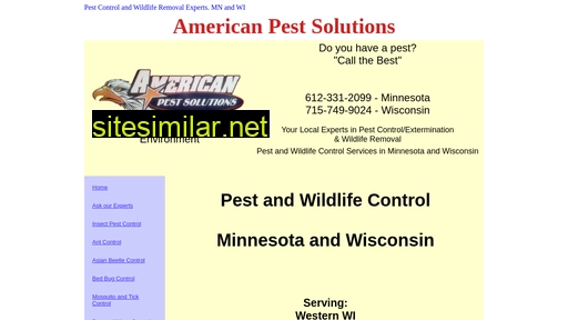 Americanpestsolutions-mnwi similar sites
