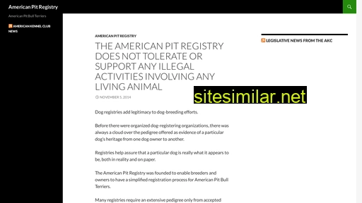 americanpitregistry.com alternative sites