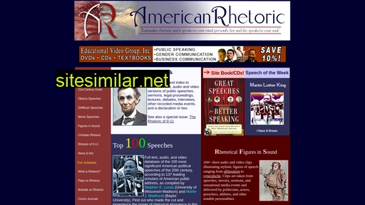 americanrhetoric.com alternative sites