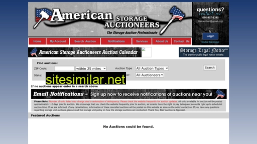 americanstorageauctioneers.com alternative sites