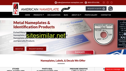 american-nameplate.com alternative sites