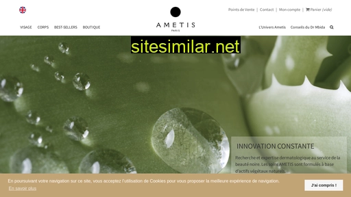ametiscosmetics.com alternative sites