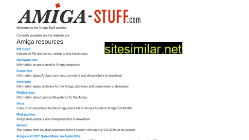 Amiga-stuff similar sites