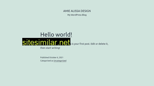Amiealissadesign similar sites