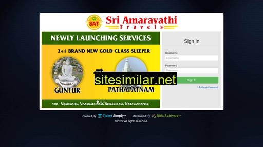 amrv.sriamaravathitravels.com alternative sites