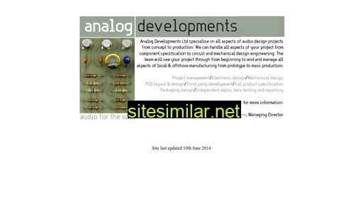 analog-developments.com alternative sites