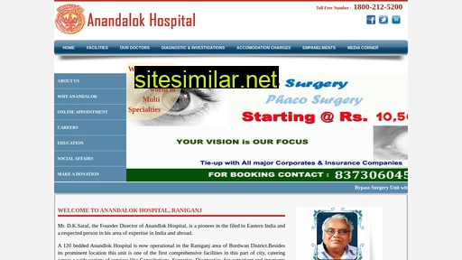 anandalokhospitalraniganj.com alternative sites