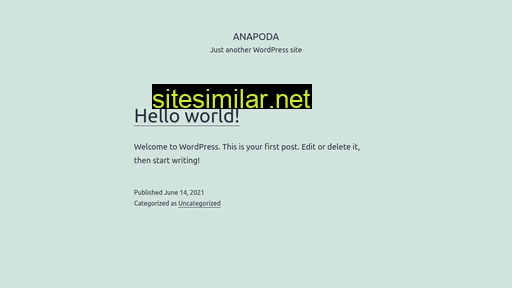 Anapoda similar sites