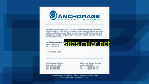 anchoragecap.com alternative sites