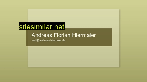 andreas-hiermaier.com alternative sites