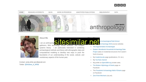 Andywhiteanthropology similar sites