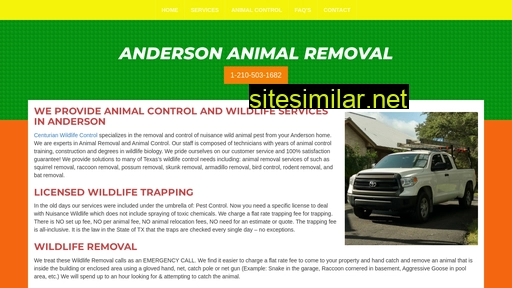 anderson-wildliferemoval.com alternative sites