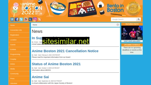 animeboston.com alternative sites