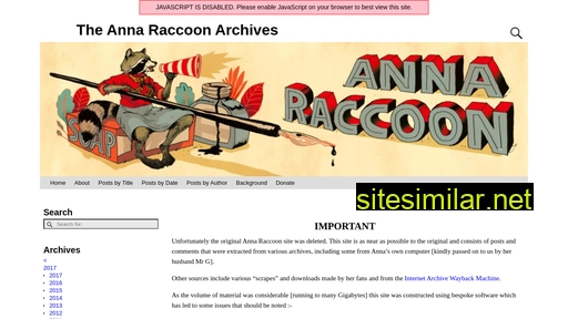 annaraccoon.com alternative sites