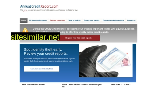 annualcreditreport.com alternative sites