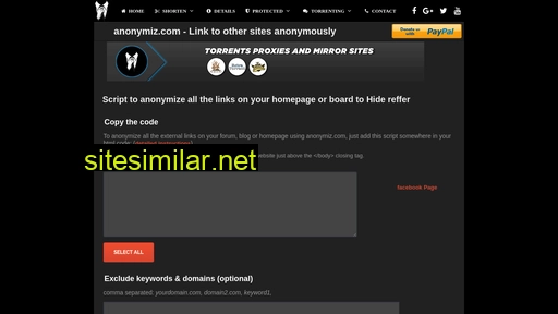 anonymiz.com alternative sites